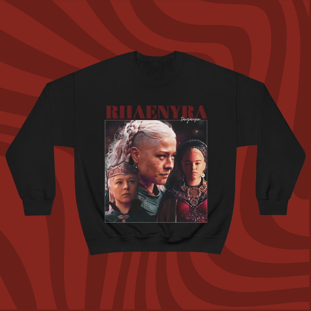 Rhaenyra Targaryen 90's Vintage Crewneck