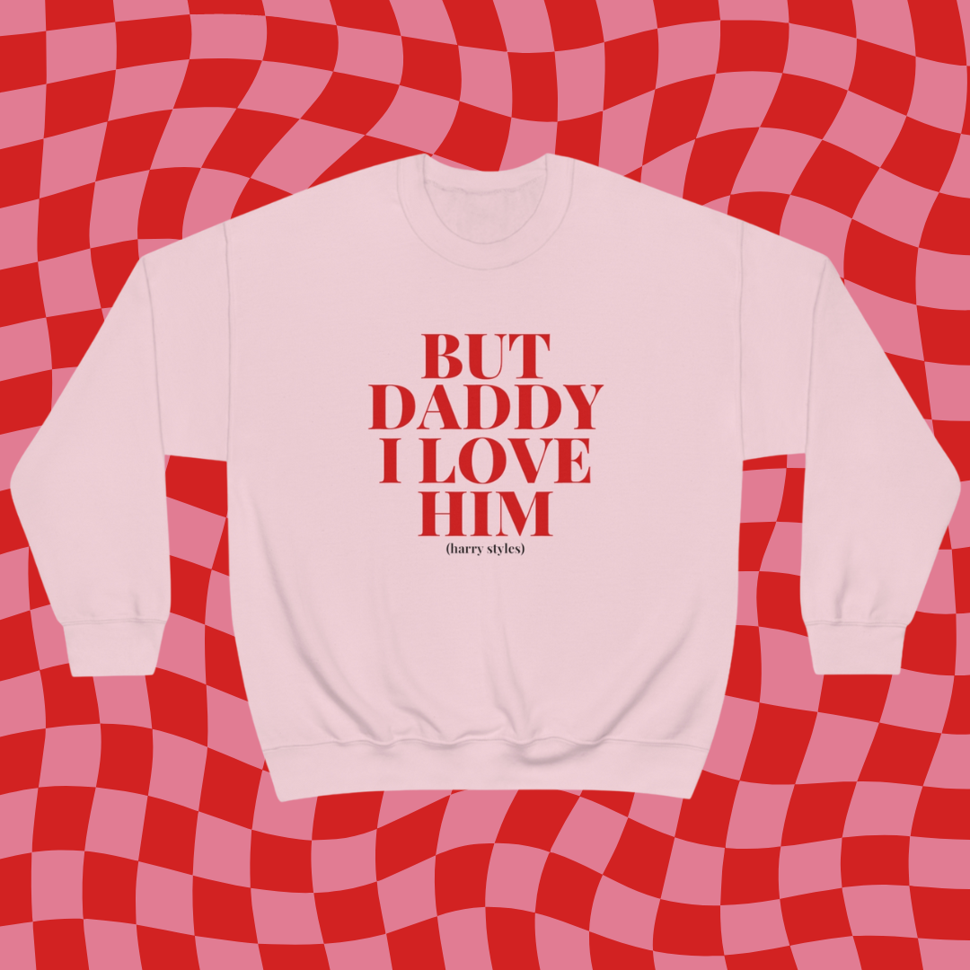 Harry styles pink crewneck hotsell