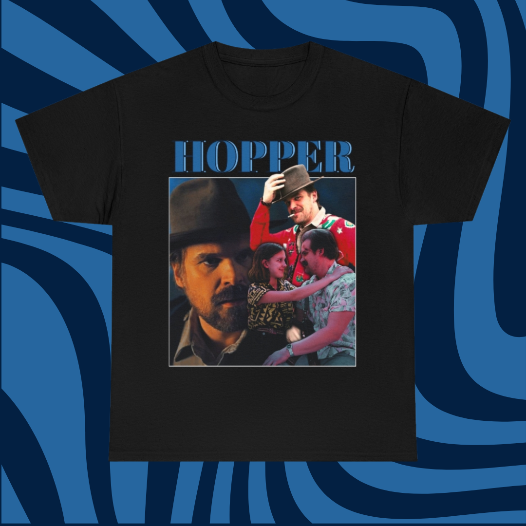 Jim Hopper Inspired Vintage 90's T-Shirt