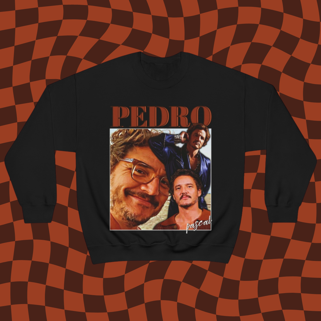 Pedro Pascal 90's Vintage Crewneck